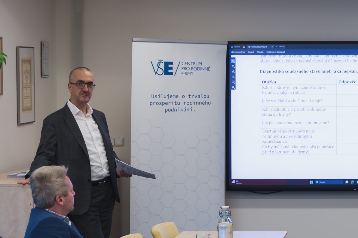 Vzdělávací kurzy Centra pro rodinné firmy na míru vaší firmě